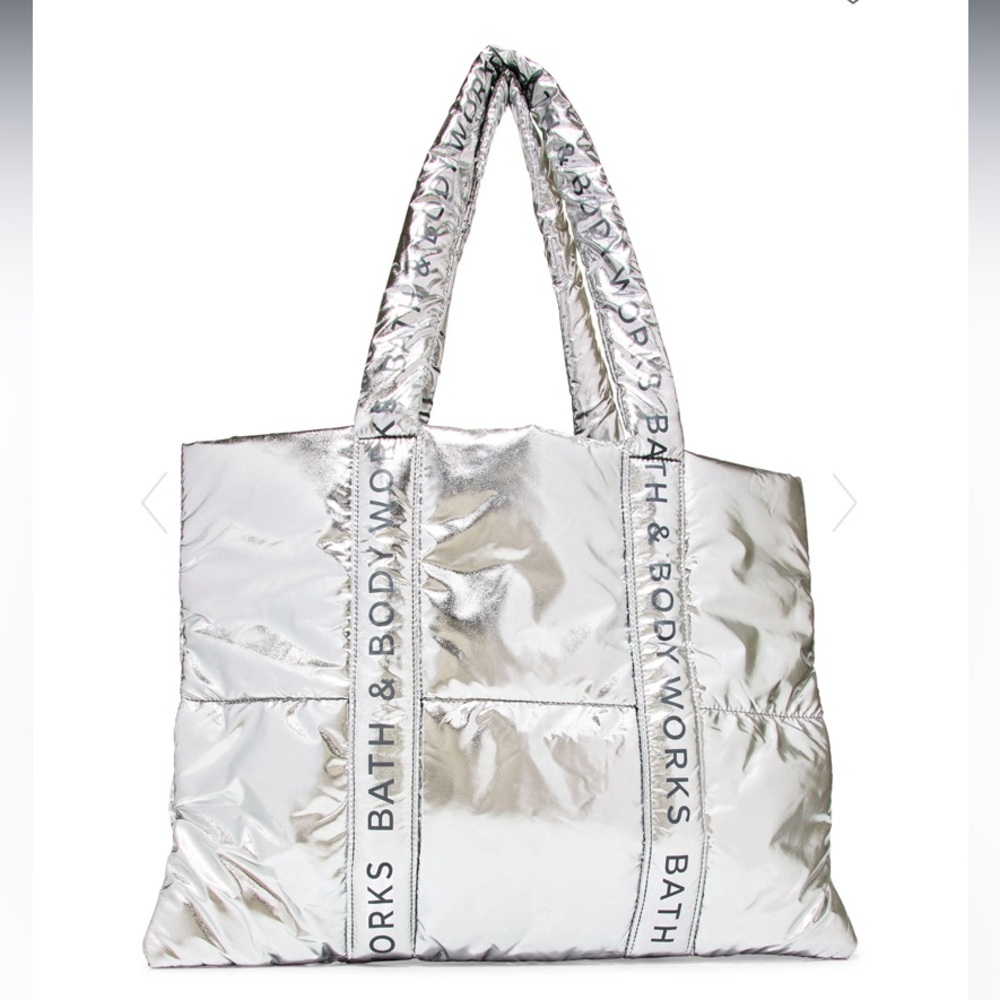 Both and body works Silver Tote Bag